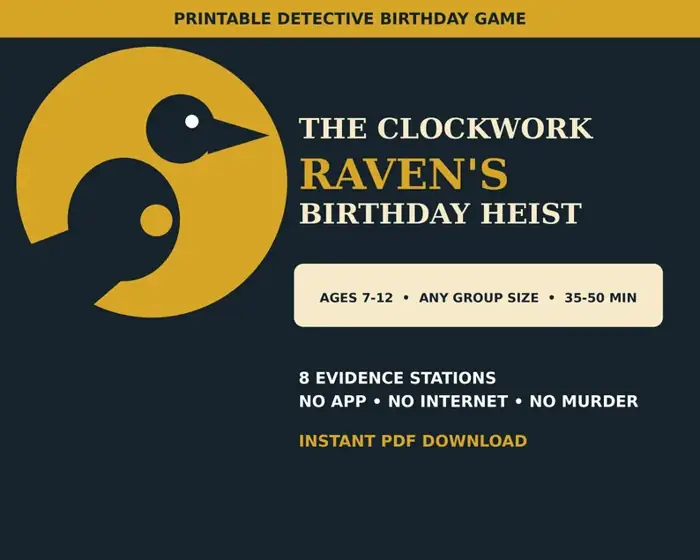 The Clockwork Raven: Birthday Case cover
