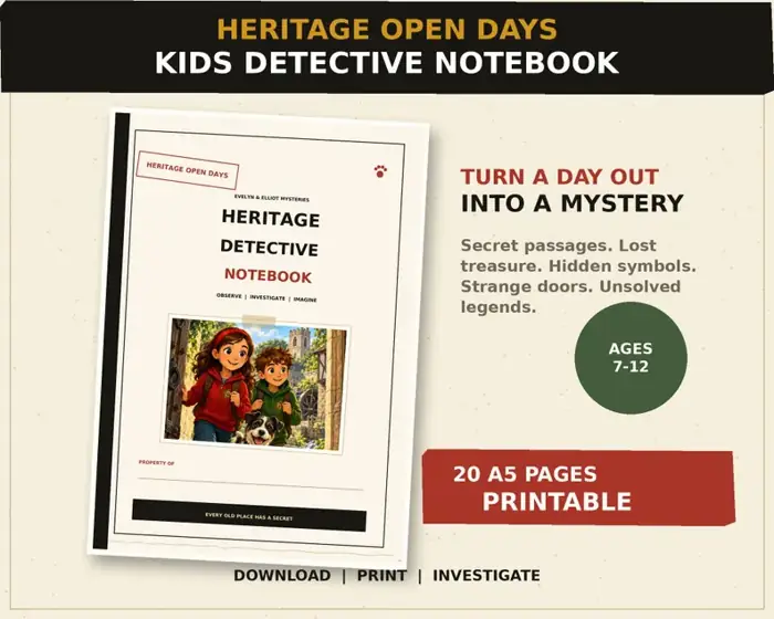 Heritage Detective Notebook cover